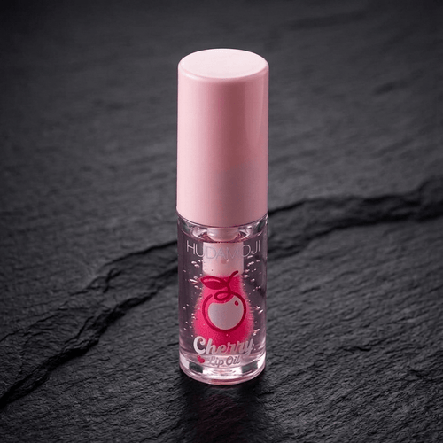 HUDAMOJI Cherry Lip Oil – Deeply Hydrating & Nourishing Tinted Gloss - The Nexa Shop