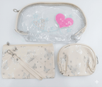Luxury 3 - in - 1 Transparent Travel Toiletry & Makeup Bag Set - Pouch Organizer - The Nexa Shop