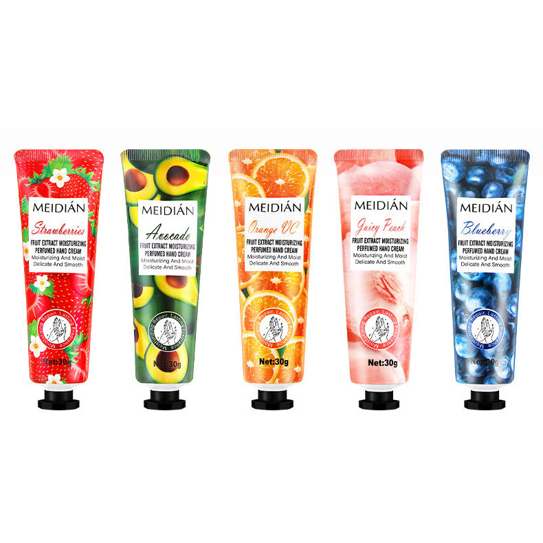 Meidian Fruit Extract Moisturizing Perfumed Hand Cream Set – Pack of 5