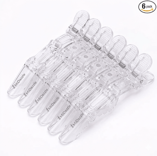 Pack of 6 Crocodile Hairdressing Clips – Non - Slip Alligator Styling & Sectioning Clips - The Nexa Shop