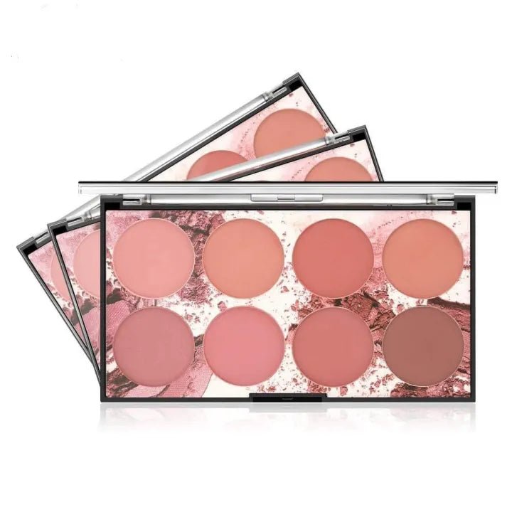Professional 8 Color Blusher Makeup Kit – Versatile Cheek Palette - The Nexa Shop