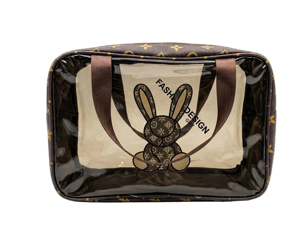 Waterproof Transparent Makeup & Travel Organizer Bag with Dual Handles