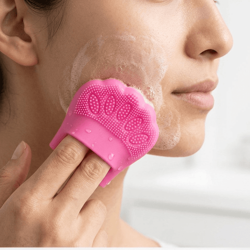 Silicone Finger Handle Face Cleansing Brush – Manual Scrubbing & Massaging Tool - The Nexa Shop