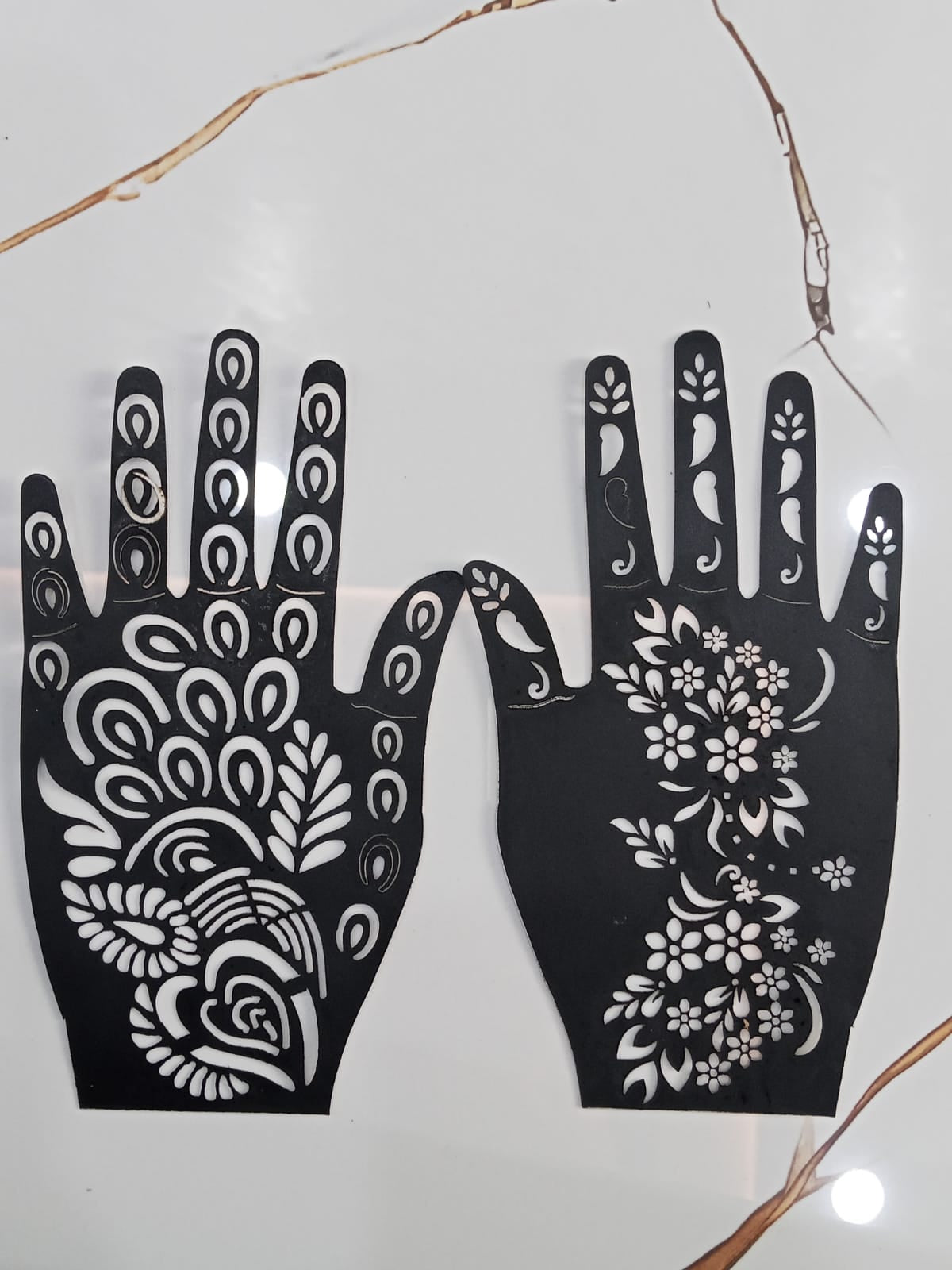 Full Hand-Small Hand & Feets Henna Sticker Template | Easy Mehndi Design