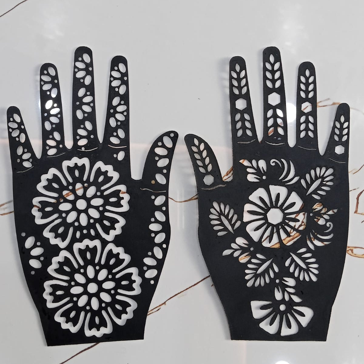 Full Hand-Small Hand & Feets Henna Sticker Template | Easy Mehndi Design