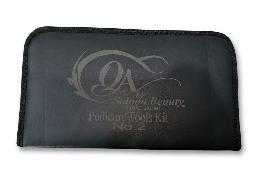QA Saloon Beauty Professional Manicure & Pedicure Tools Kit with Zipper Pouch