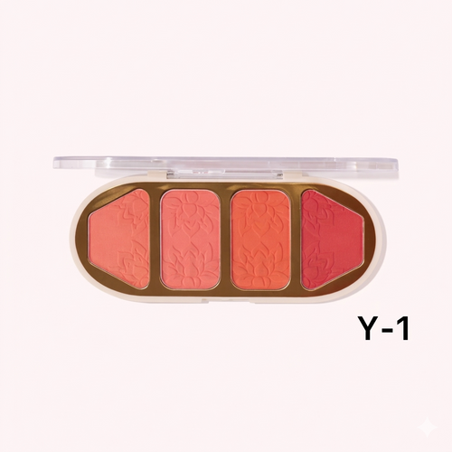 Miss Rose Island Hottie 4 Color Blusher Kit – warm everyday blush shades